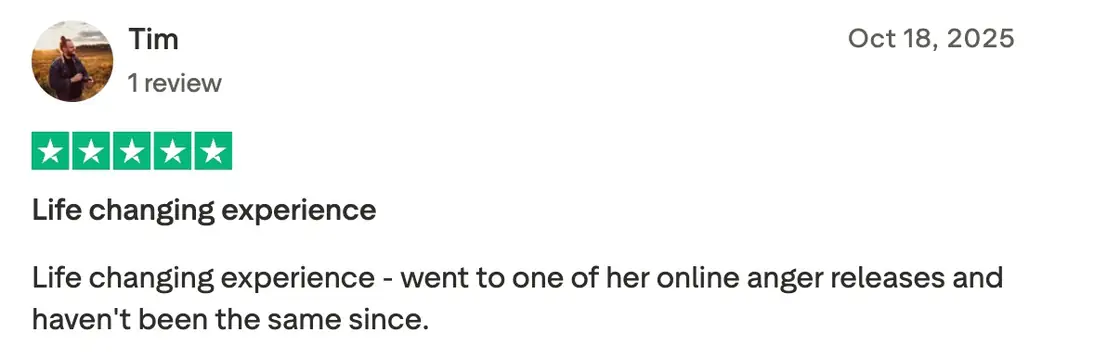 Tim's Trustpilot review - Life changing experience